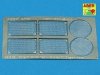 Aber 35G22 Grilles for german super heavy tank E-100 (1:35)